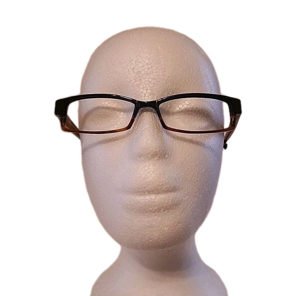 OGI Eyeglasses Frame A7106 287 50-15-140 Black Tort Rectangle Acetate Petite